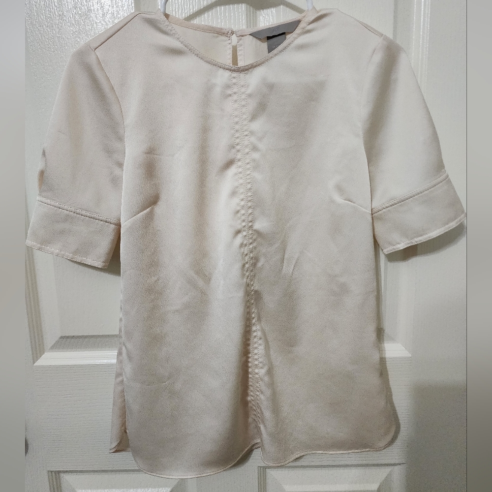 H&M Cream Blouse with Elegant Design